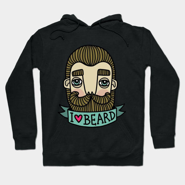 I love beard Hoodie by BahKadisch